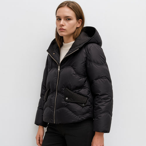Women's down jacket with adjustable collar Lune London