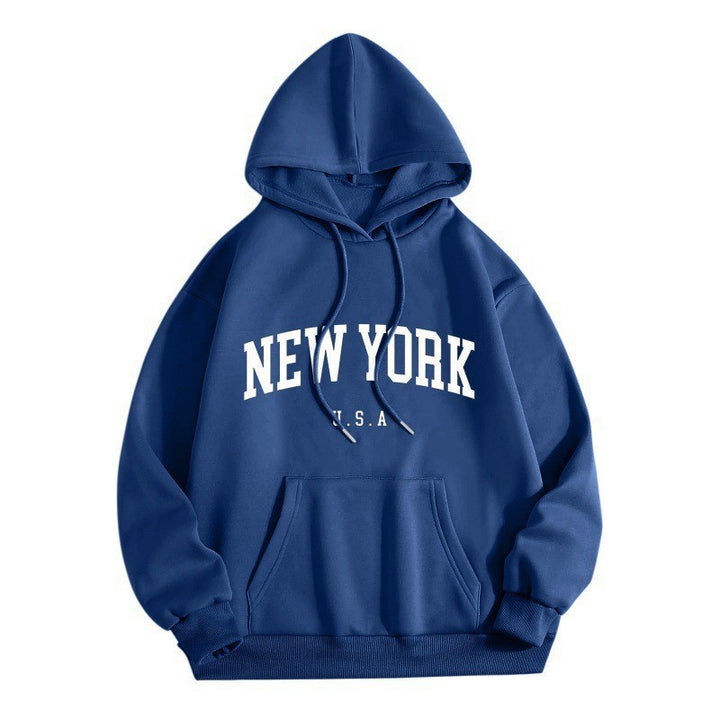 Women's hoodie with stylish New York print Chic & Stil