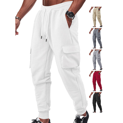 Modular cargo pants for men with elastic waist and practical side pockets Lune London