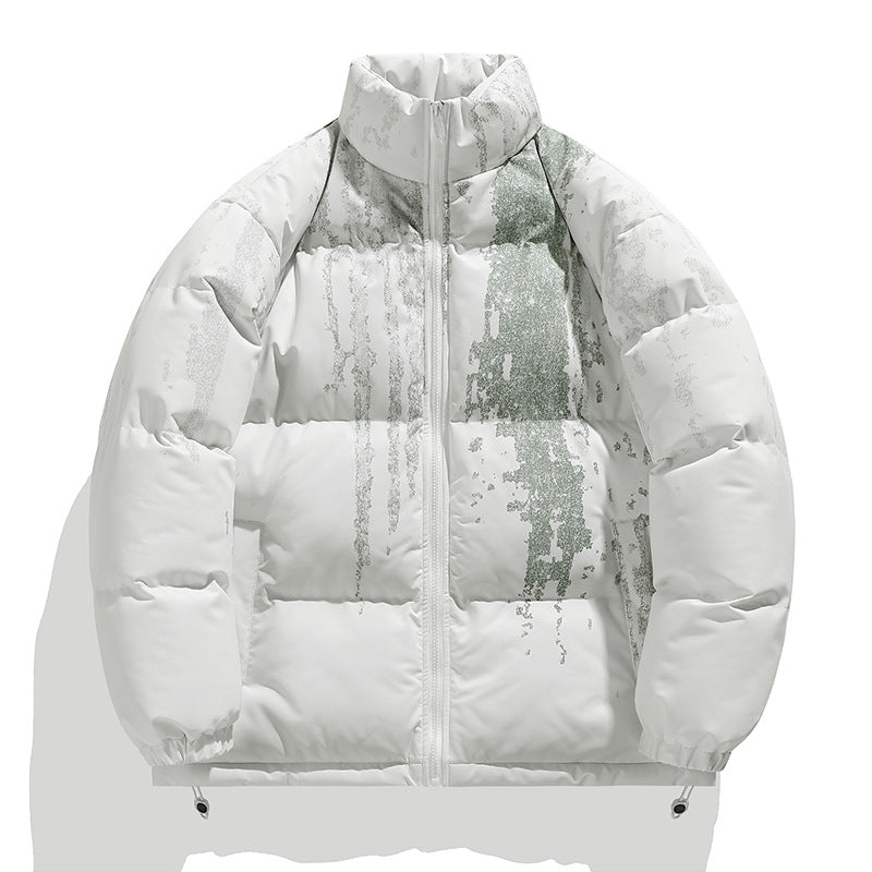 Winter ladies puffer jacket with elastic cuffs and chic and stylish design