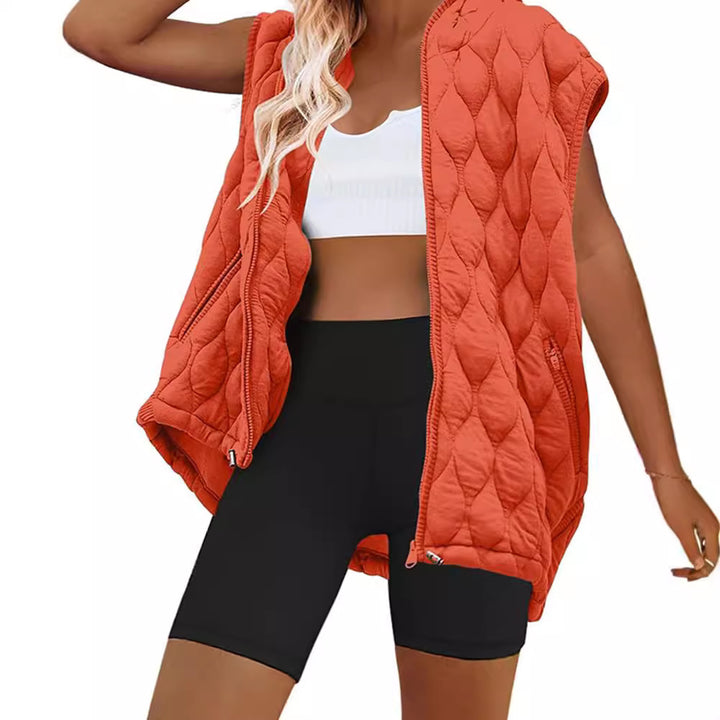 Lady hoodie with quilted design Lune London