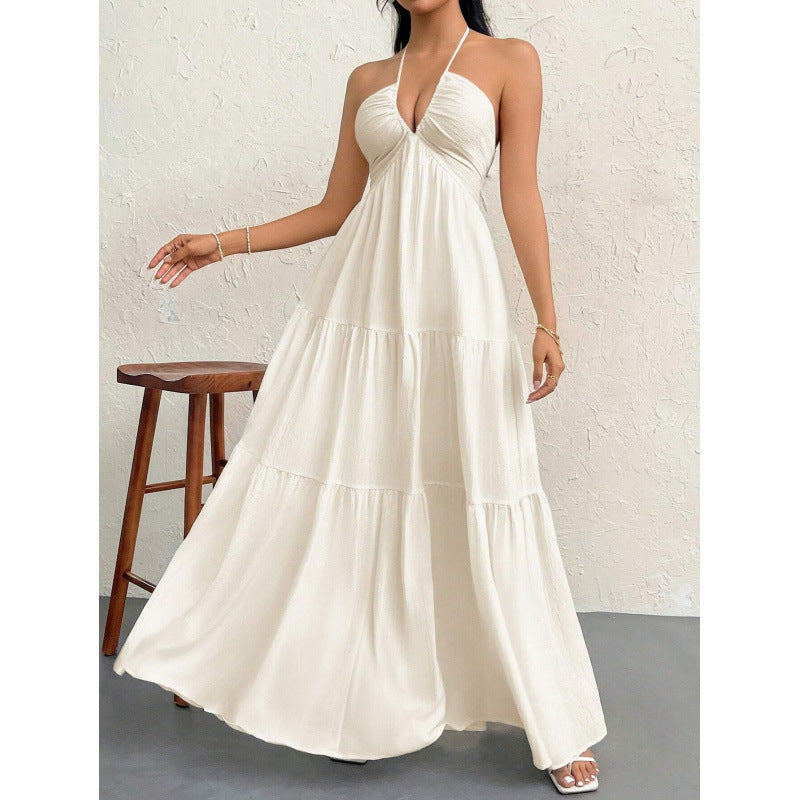 Layered Backless Maxi Dress Lune London for Women