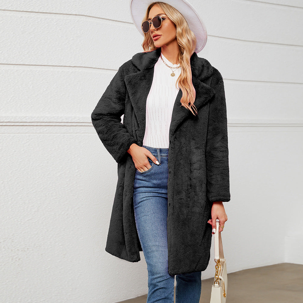 Ladies oversized soft fleece jacket Lune London