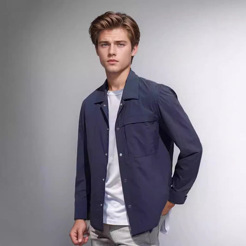 Casual work jacket for men with functional pocket elements Lune London