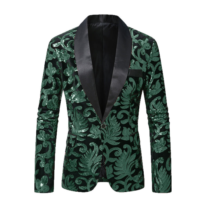 Elegant sequin blazer for women with floral design and luxurious cut Lune London