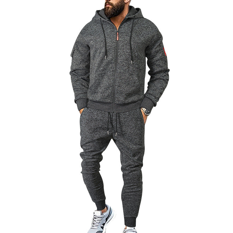 Two-piece sports training outfit for men with practical pockets and elastic waistband Chic und Stil