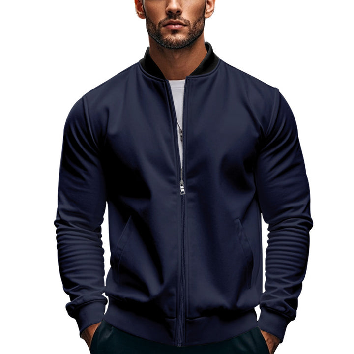 Sporty bomber jacket for men with zipper and elastic cuffs Lune London