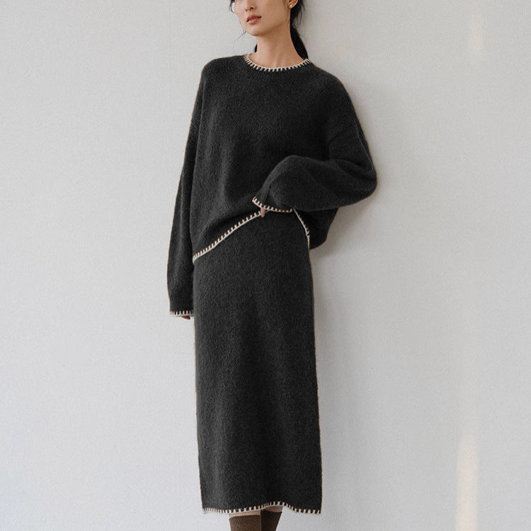 Ensemble tricoté confortable pour femmes avec des détails élégants Chic & Stil