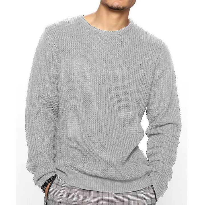 Men's Structured Sweater with Round Neck Lune London