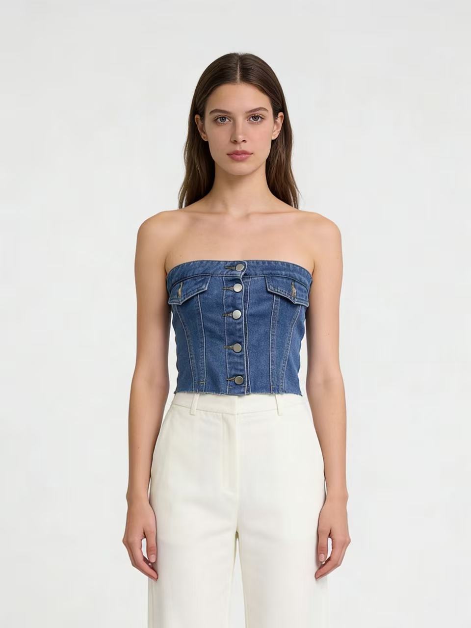 Women Jeans Bustier Top Lune London