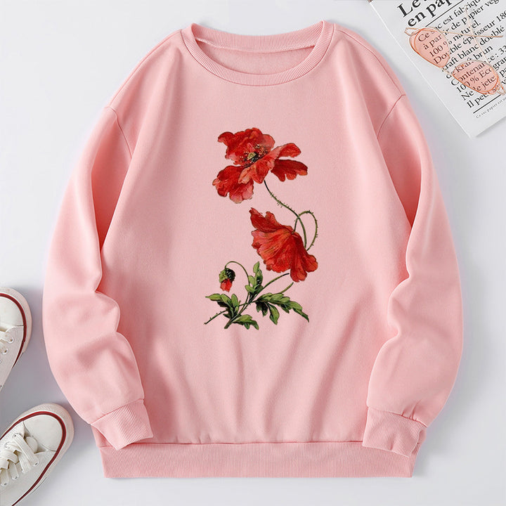 Sweatshirt pour femmes avec design floral et coupe confortable Chic & Stil