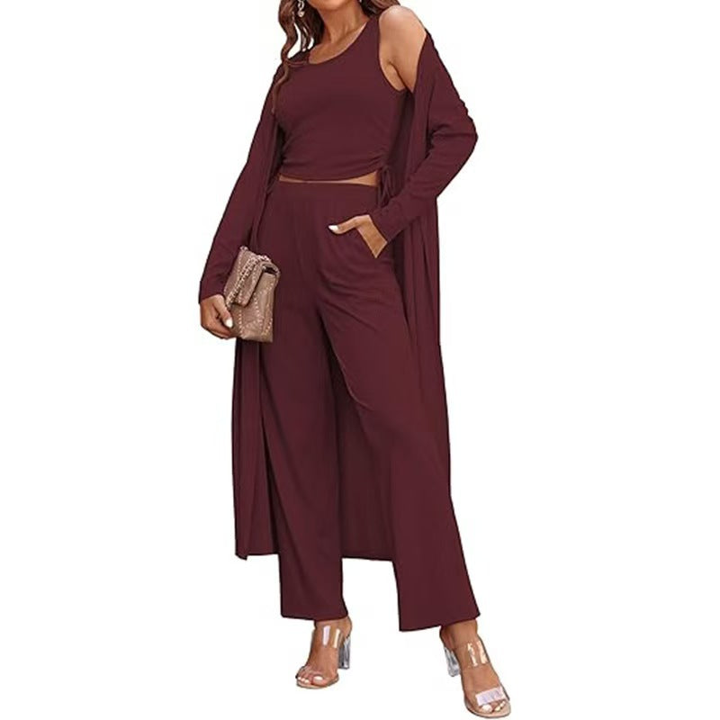 Dames élégant ensemble de salon avec long cardigan Lune London