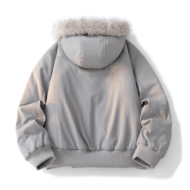 Ladies Soft down jacket with faux fur collar Lune London