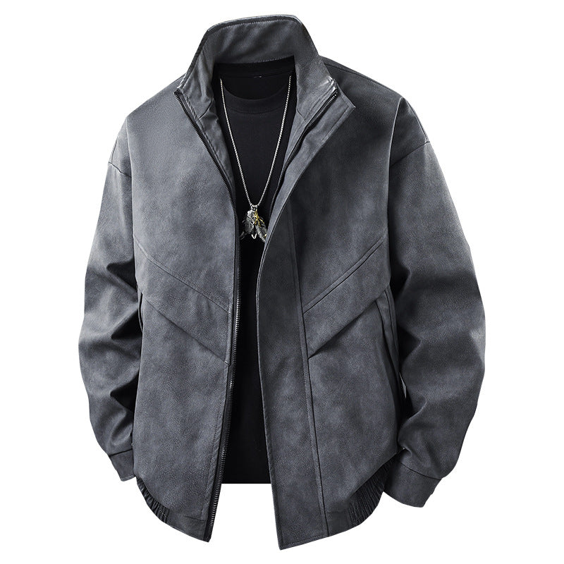 Modern leisure jacket for men with asymmetric cut and functional pockets Lune London