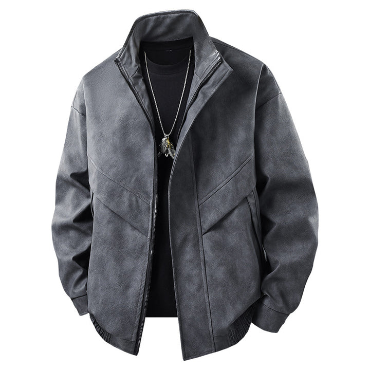 Modern leisure jacket for men with asymmetric cut and functional pockets Lune London