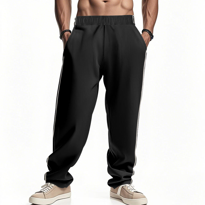 Sport leisure pants for men with side stripes and elastic waist Lune London