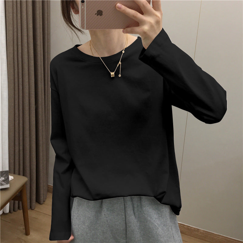 Women's casual long sleeve shirt with round neckline Chic & Stil