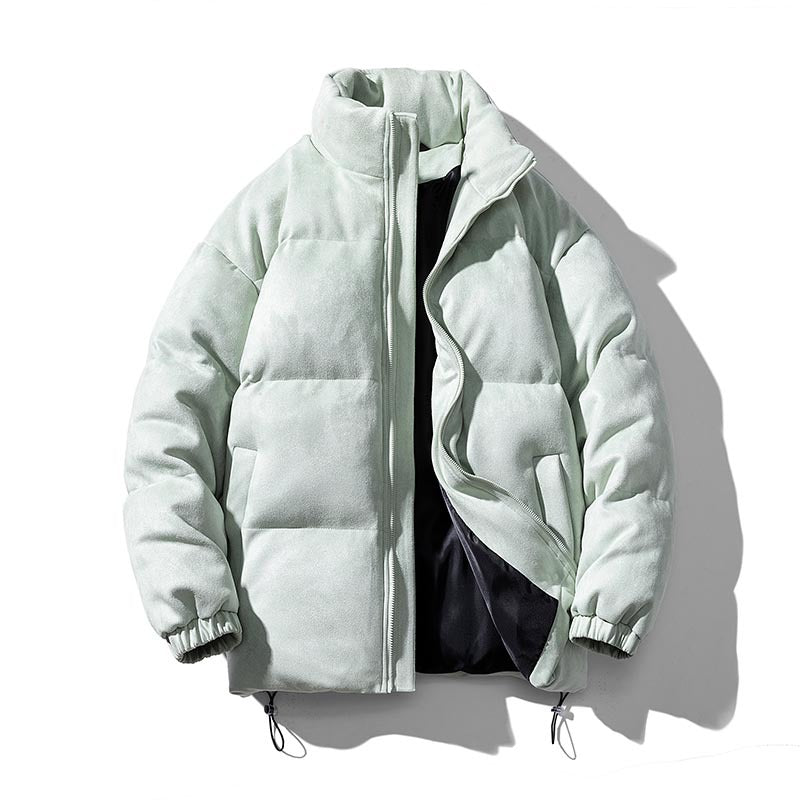 Ladies winter quilted jacket with high collar and versatile pockets Lune London