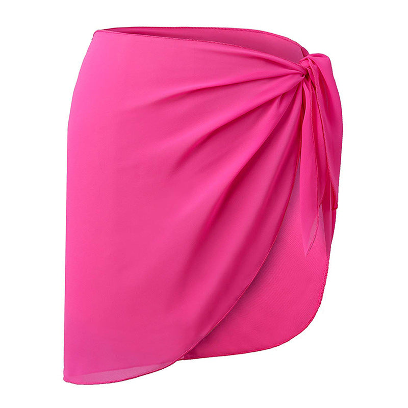 Wrap skirt for women with tie detail and flowing fabric Lune London