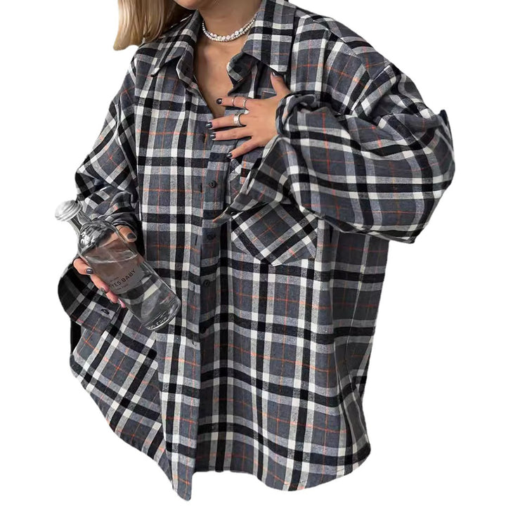 Lune London women's plaid overshirt