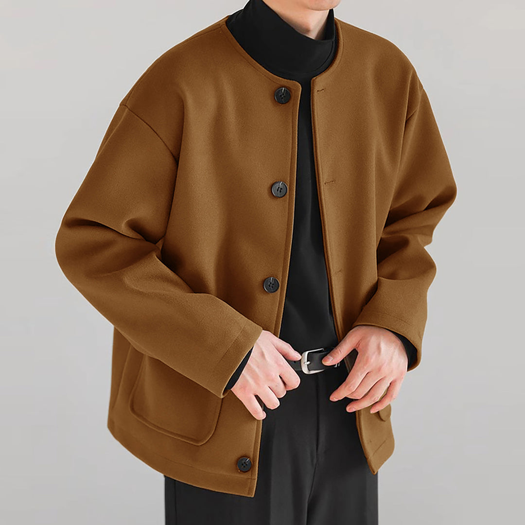 Women's transition jacket with practical pockets and button closure Lune London