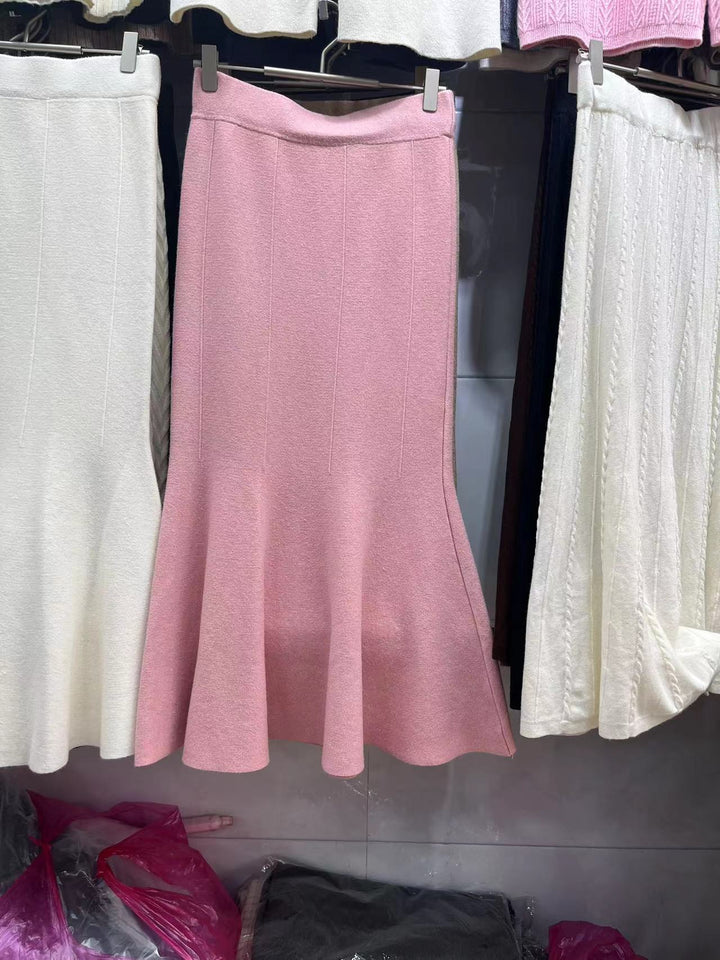 Ladies elegant wrap skirt with flared fashionable shape Lune London