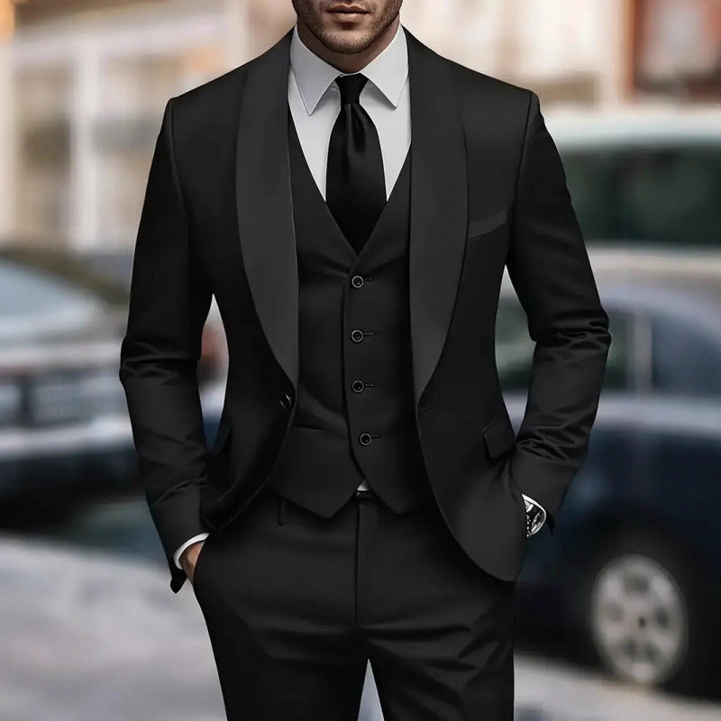 Elegant suit for men with fitted jacket and vest Lune London