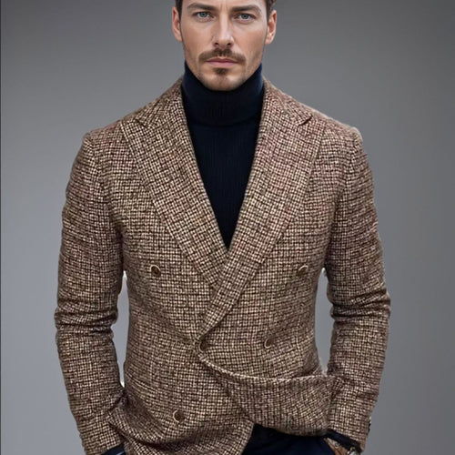 Men's Elegant Checkered Blazer Lune London