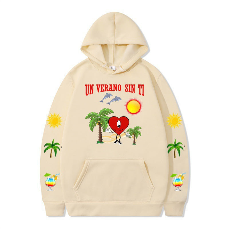 Women's hoodie with vibrant summer motif and comfortable fit Lune London