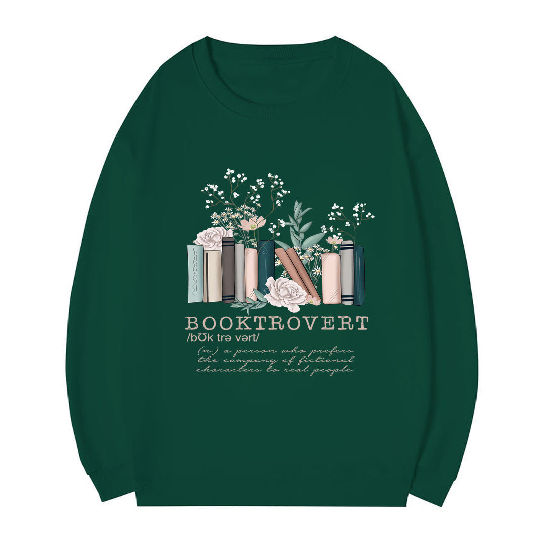 Sweat-shirt pour femmes avec un design de livre ludique et une lettering inspirante Chic & Stil
