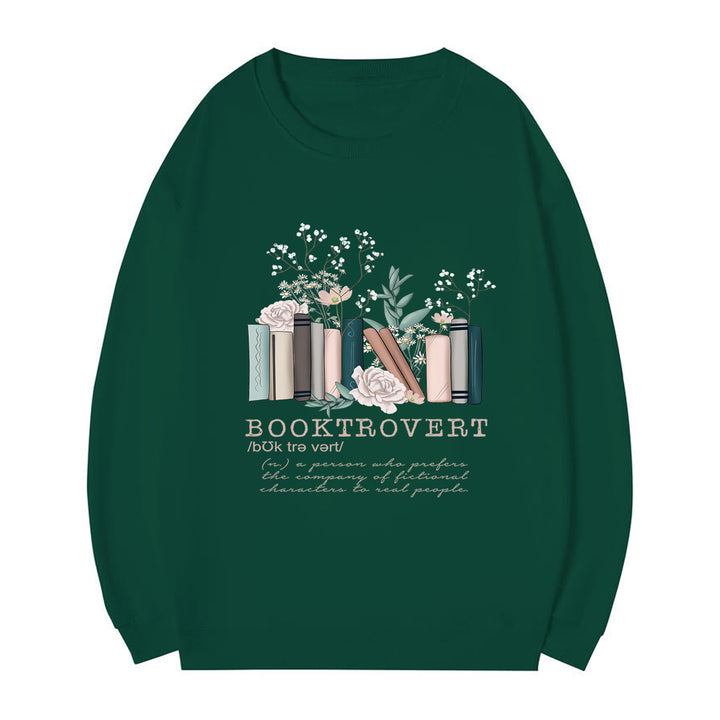Sweat-shirt pour femmes avec un design de livre ludique et une lettering inspirante Chic & Stil