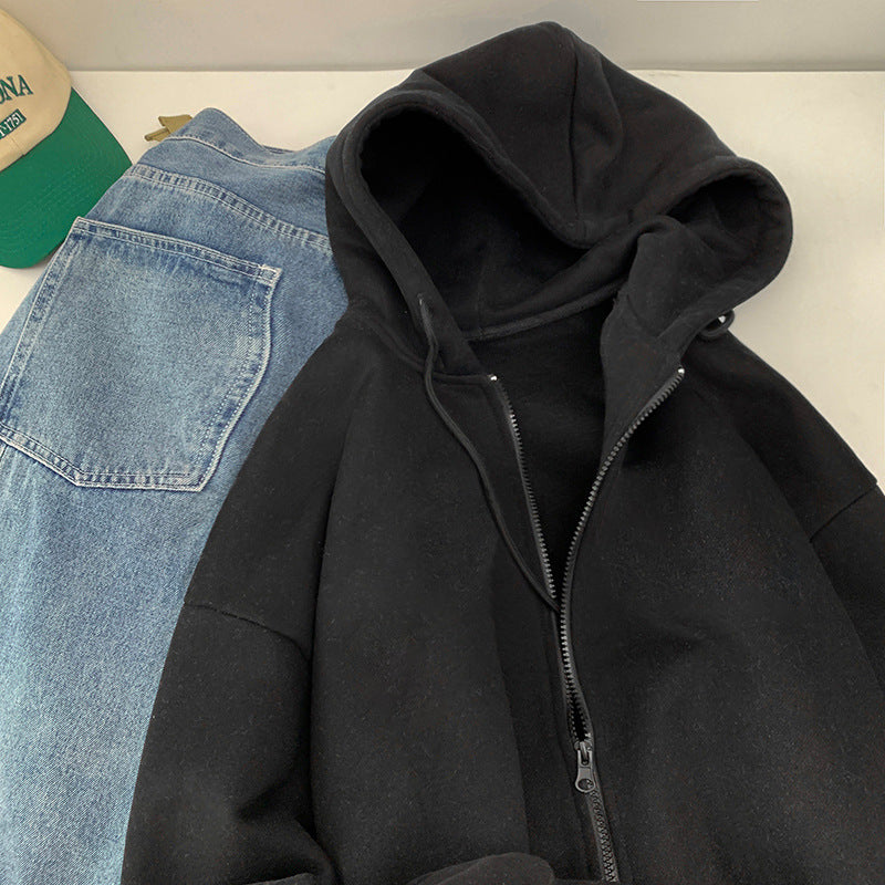Women's hoodie sweatshirt jacket with ergonomic cut and practical zipper