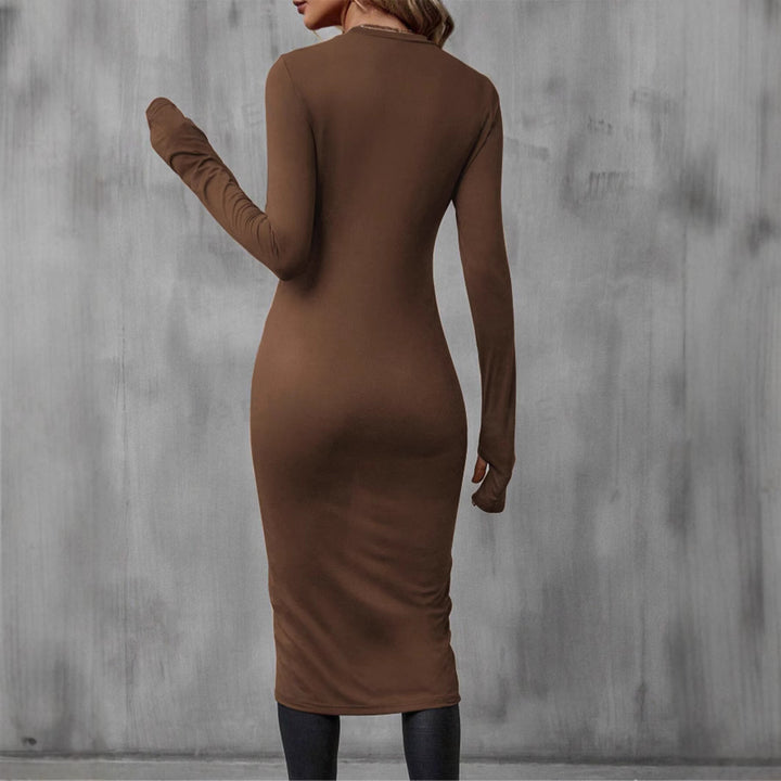Ladies elegant long sleeve with sophisticated wrap look Lune London