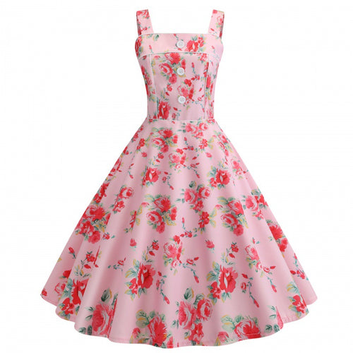 Robe évasée pour femmes avec mélange de motifs floraux et tablier élégant Chic & Stil
