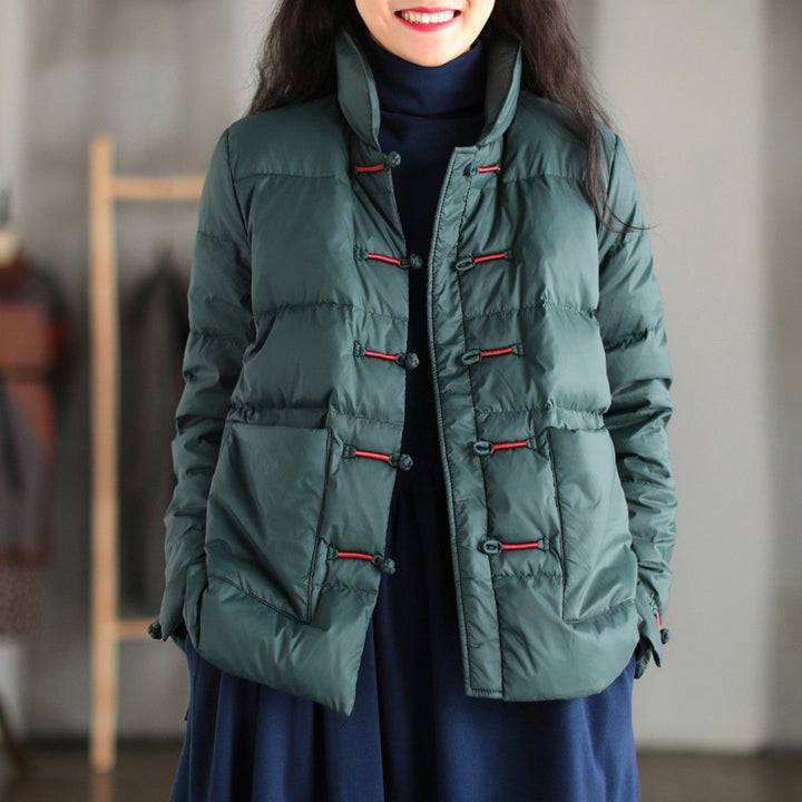 Veste matelassée légère pour femmes avec col montant et poches pratiques Chic & Stil