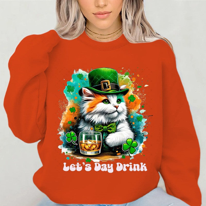 Sweatshirt pour femme avec design de chat drôle et lettrage inspirant Chic & Stil