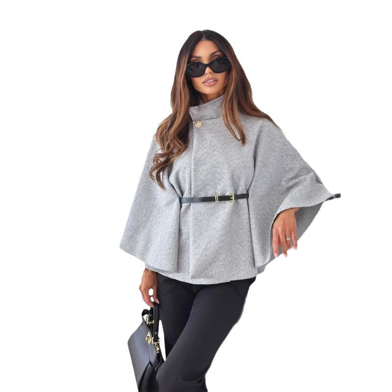 Elegant blouse for women with pleated design and fitted belt Lune London