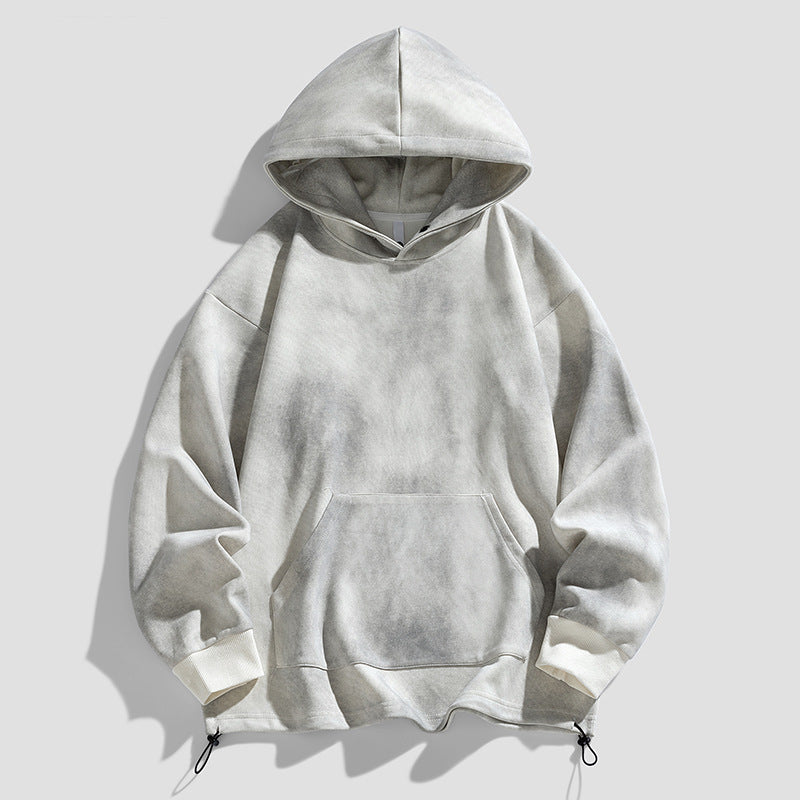 Ladies comfortable oversized hoodie with practical kangaroo pockets Lune London