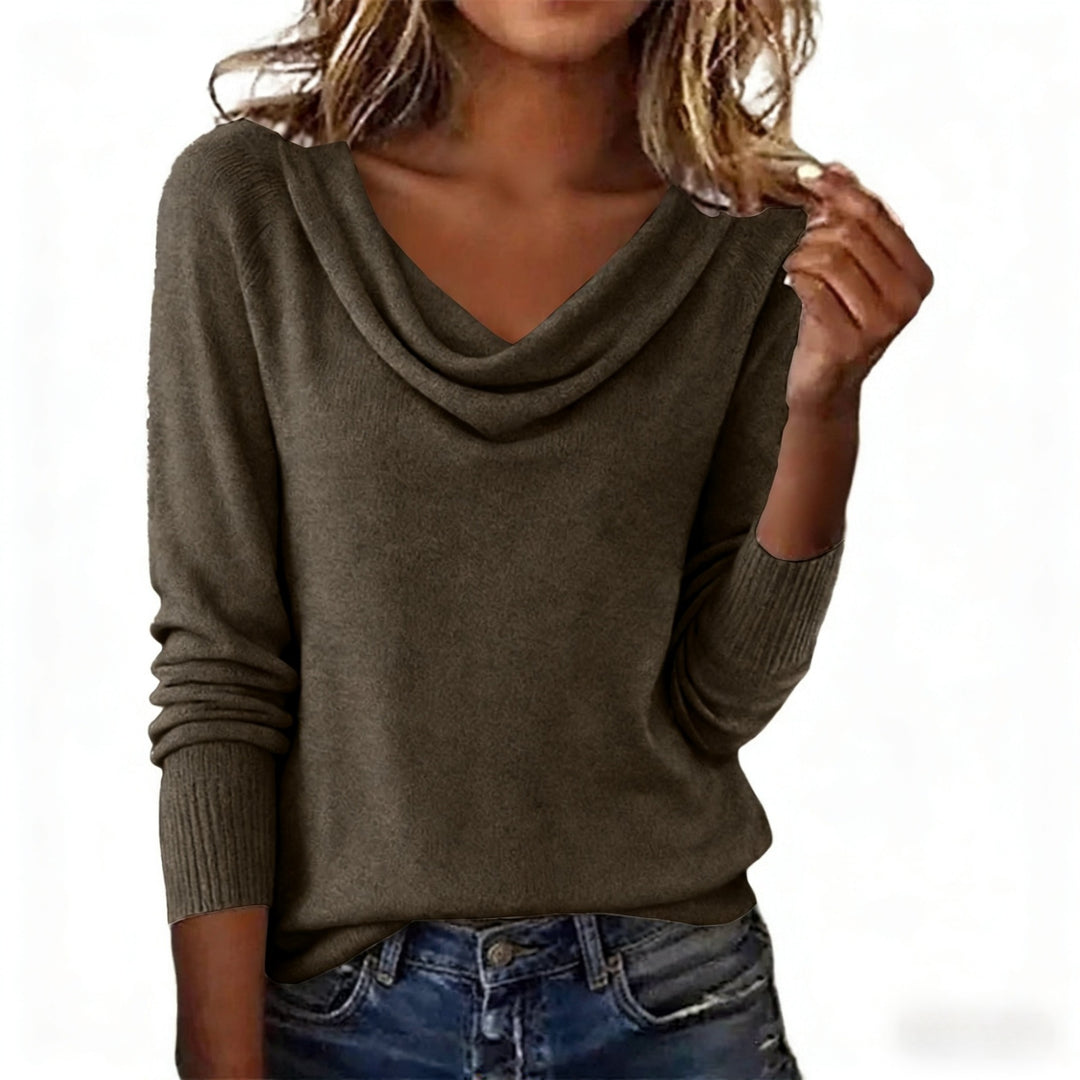 Lune London | Long-sleeved sweater with plush collar