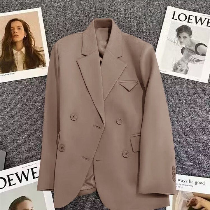 Veste élégante pour femmes, cintrée, à double boutonnage avec coupe créative Chic & Stil