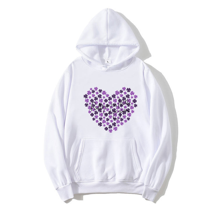 Women's hoodie with floral heart design Chic & Stil