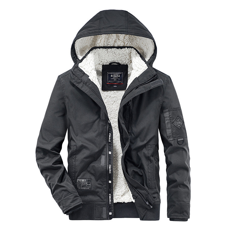 Technical transition jacket for men with warm inner lining Lune London