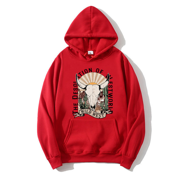 Ladies hoodie with nostalgic Wild West design Chic & Stil