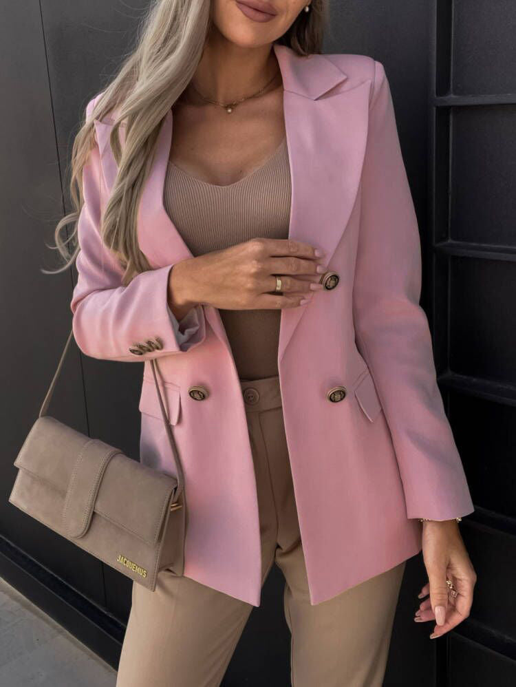 Ladies Elegant Double-Breasted Blazer Lune London