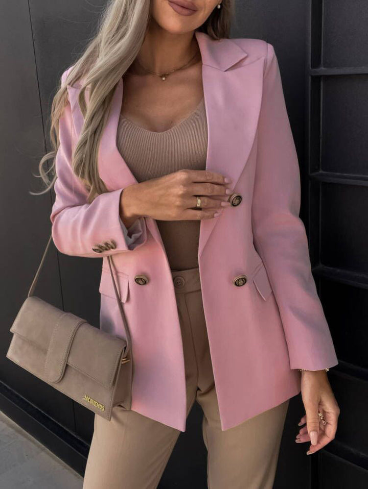 Ladies Elegant Double-Breasted Blazer Lune London