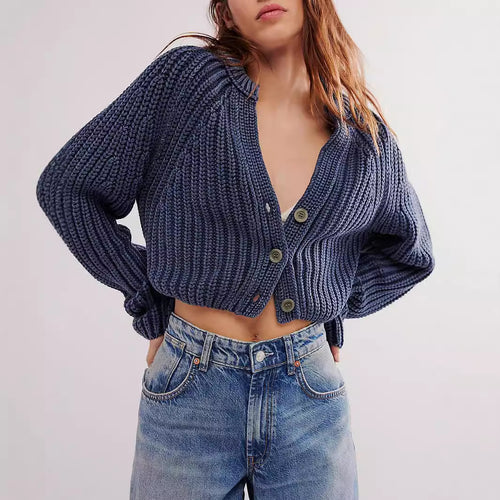 Gilet en maille léger pour femmes avec grands boutons et coupe moderne Chic & Stil