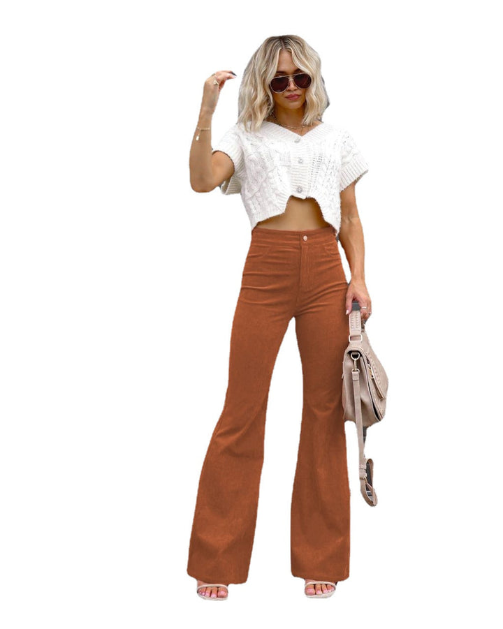 Women's Fashion High-Waisted Flared Jeans Lune London