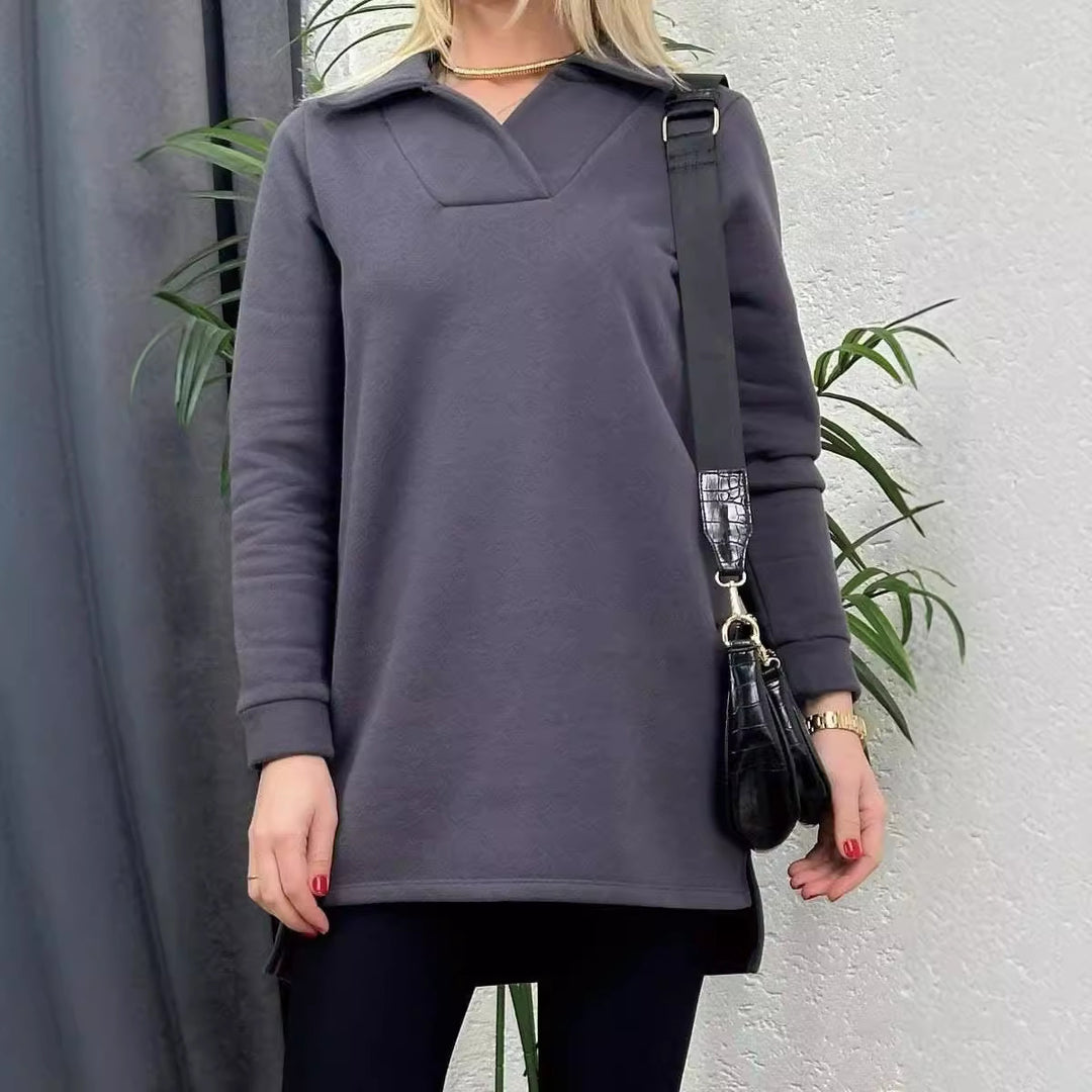 Longline Casual Sweatshirt Tunic Women Lune London