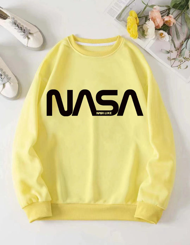 Women's casual sweatshirt with grand NASA logo Chic & Stil