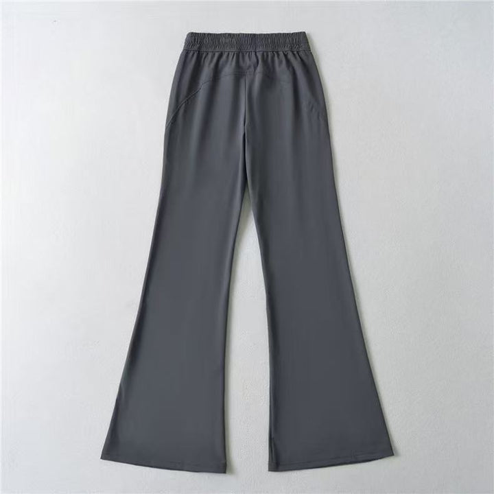 Pantalons évasés sportifs pour femmes avec taille élastique et poches pratiques Chic & Stil